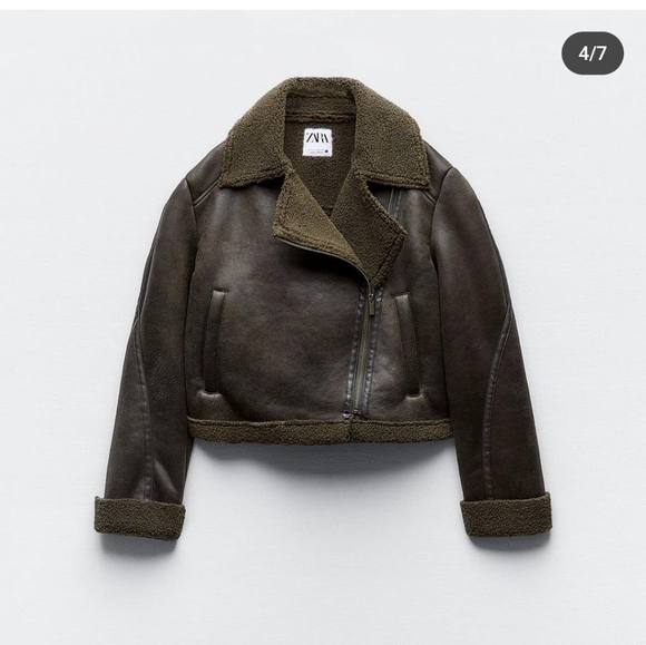 Zara Jackets & Blazers - Zara NWT shearling jacket XS